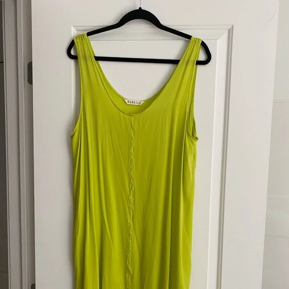 Lime Green Women's Dress - Picture 2 of 8